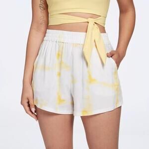 CALIA Womens Cover Up Swim Shorts Size XS Tie Dye Lightweight NWT Summer
